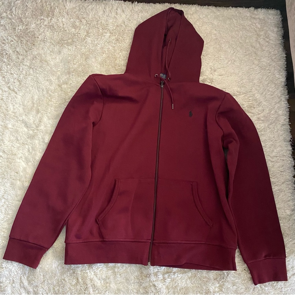 Polo Ralph Lauren Burgundy Jacket and Jogger Set